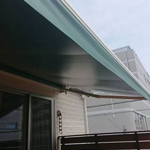 エルパティオプラス｜東京都練馬区｜電動式風力センサー付オーニングの施工事例2
