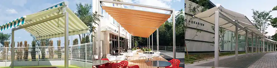 アルミフレームの施工イメージ