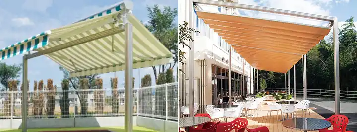 アルミフレームの施工イメージ