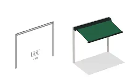 門型アルミフレームのイメージ