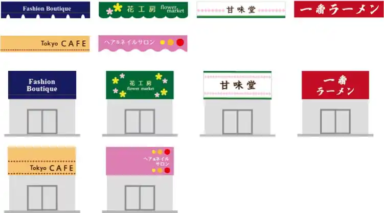 フリルの形状パターン