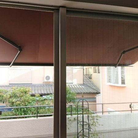 東京都中野区｜オーニングテント生地張替えの施工事例（住宅）